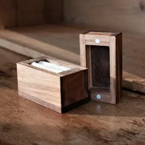 Magnetic Wooden Ring Box - Personalize