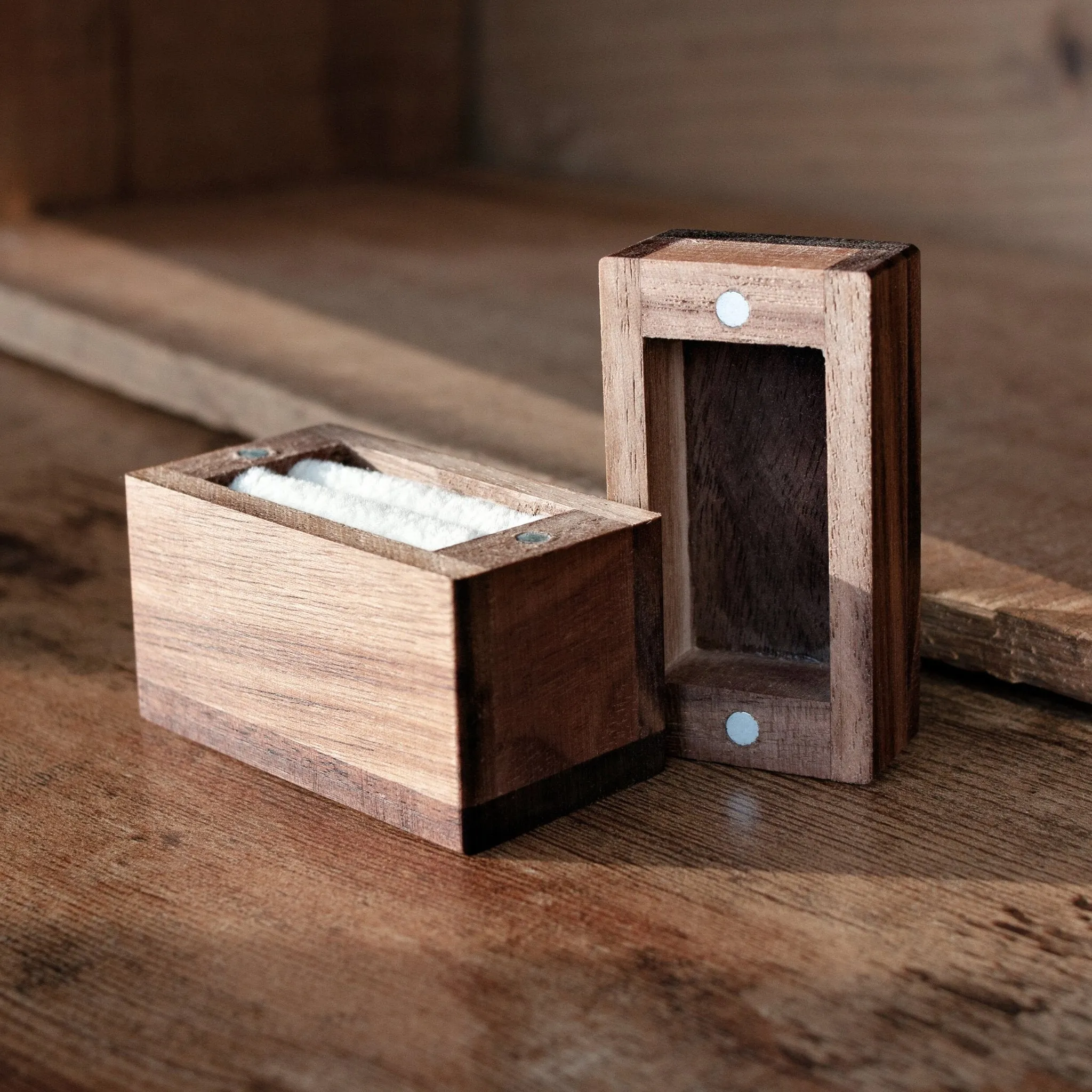 Magnetic Wooden Ring Box - Personalize