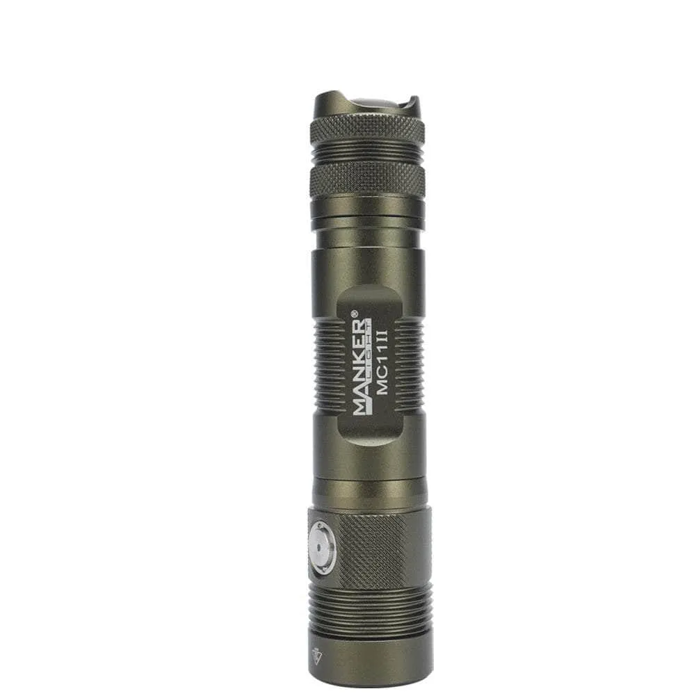 Sure! Here’s an optimized title for the Manker MC11 II:

Powerful Manker MC11 II Compact LED Flashlight - Rechargeable, Lightweight, and Versatile with Multiple Modes

Feel free to adjust or let me know if you need more options!