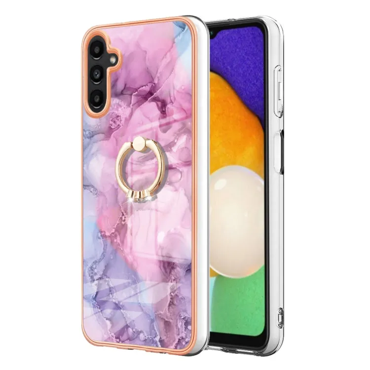 Marble Electroplated Dual-Sided IMD Phone Case with Ring Holder, Series 1
