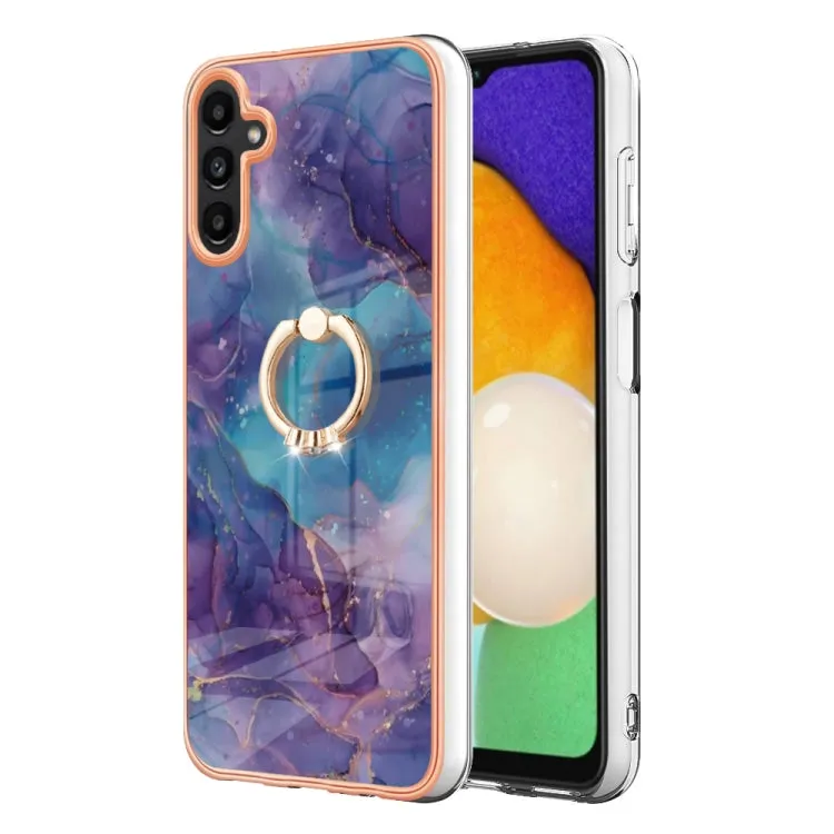 Marble Electroplated Dual-Sided IMD Phone Case with Ring Holder, Series 1