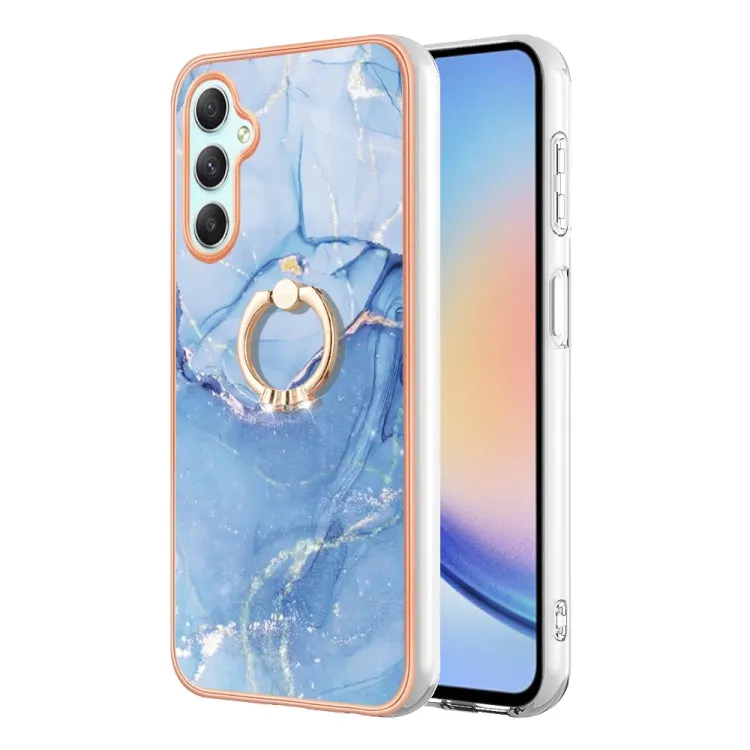 Marble Electroplated Dual-Sided IMD Phone Case with Ring Holder, Series 1
