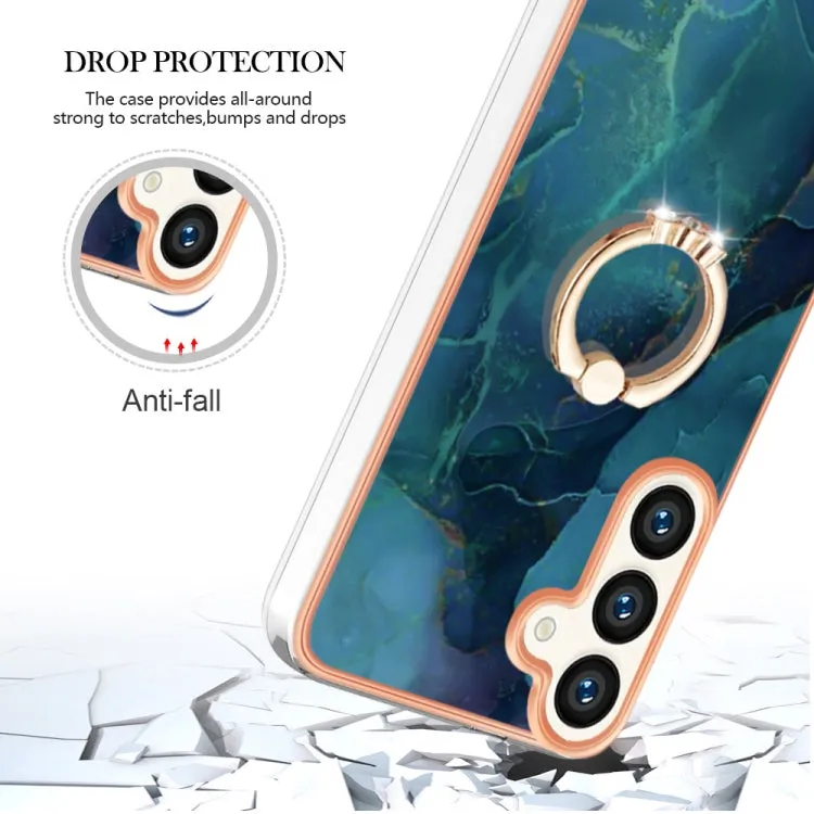 Marble Electroplated Dual-Sided IMD Phone Case with Ring Holder, Series 1