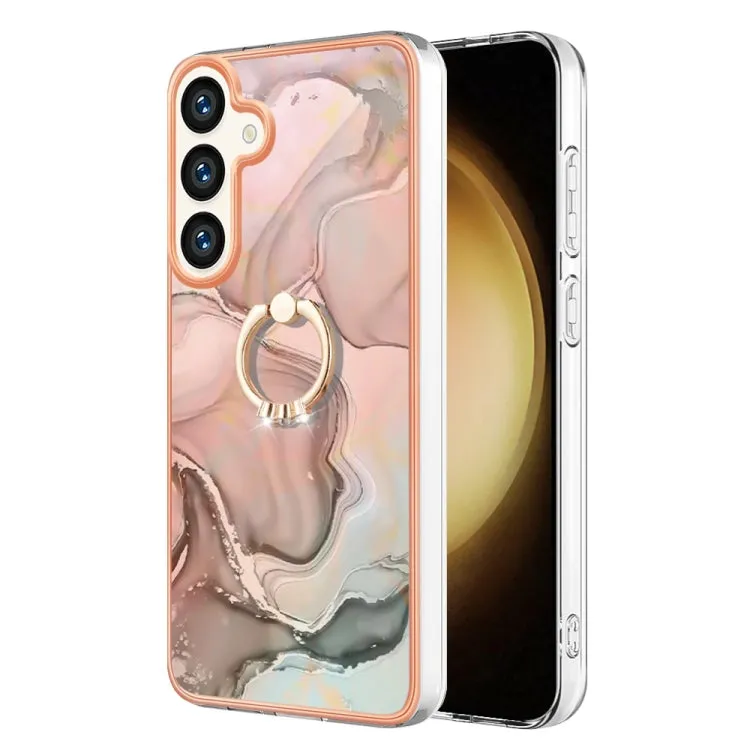 Marble Electroplated Dual-Sided IMD Phone Case with Ring Holder, Series 1