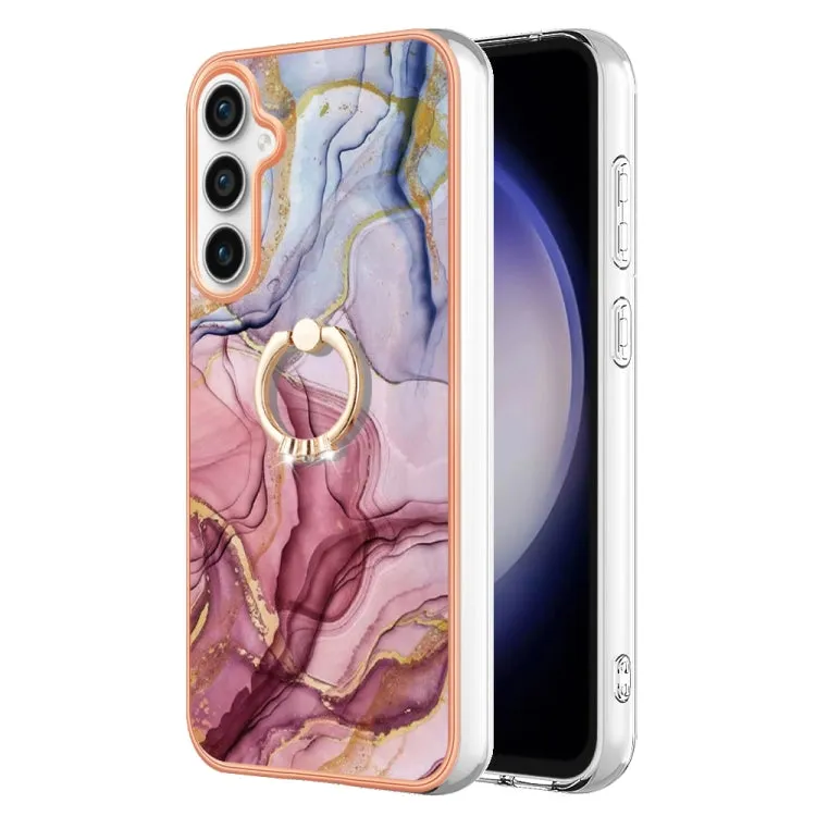 Marble Electroplated Dual-Sided IMD Phone Case with Ring Holder, Series 1
