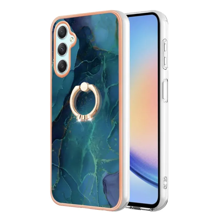 Marble Electroplated Dual-Sided IMD Phone Case with Ring Holder, Series 1