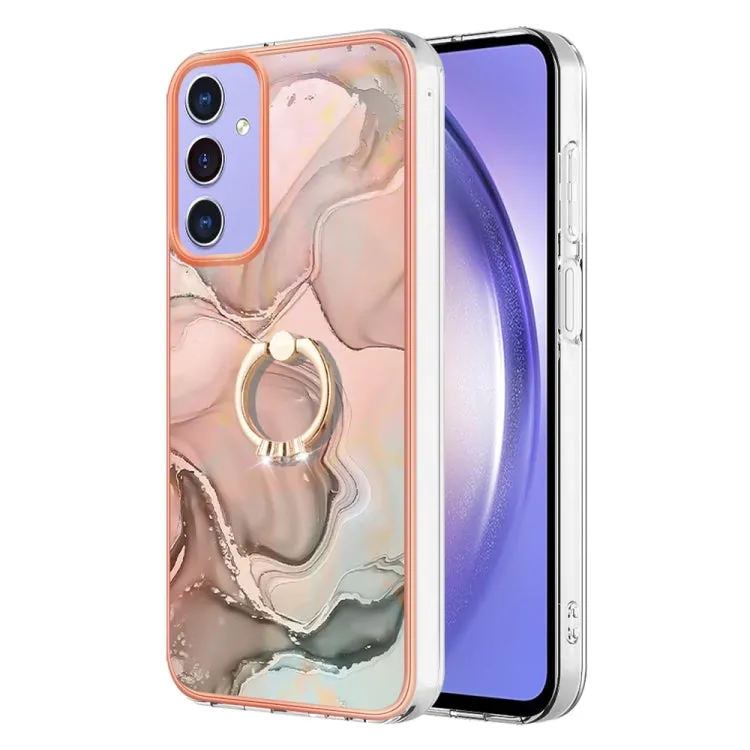 Marble Electroplated Dual-Sided IMD Phone Case with Ring Holder, Series 1