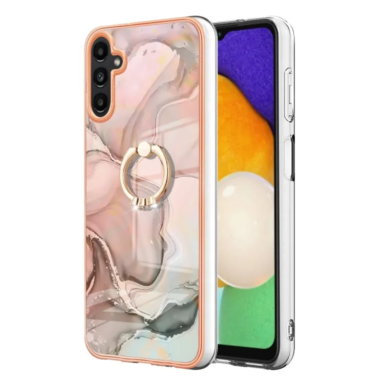 Marble Electroplated Dual-Sided IMD Phone Case with Ring Holder, Series 1