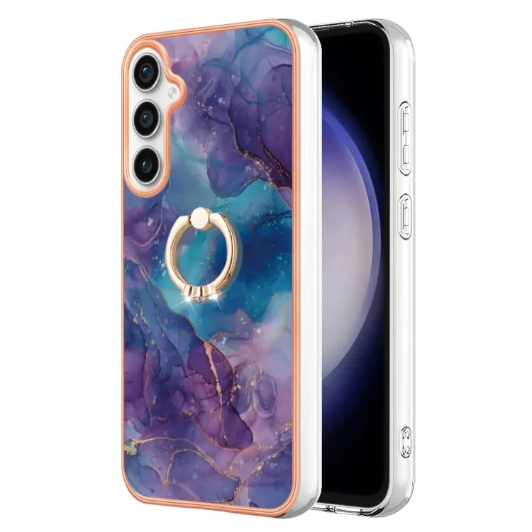Marble Electroplated Dual-Sided IMD Phone Case with Ring Holder, Series 1
