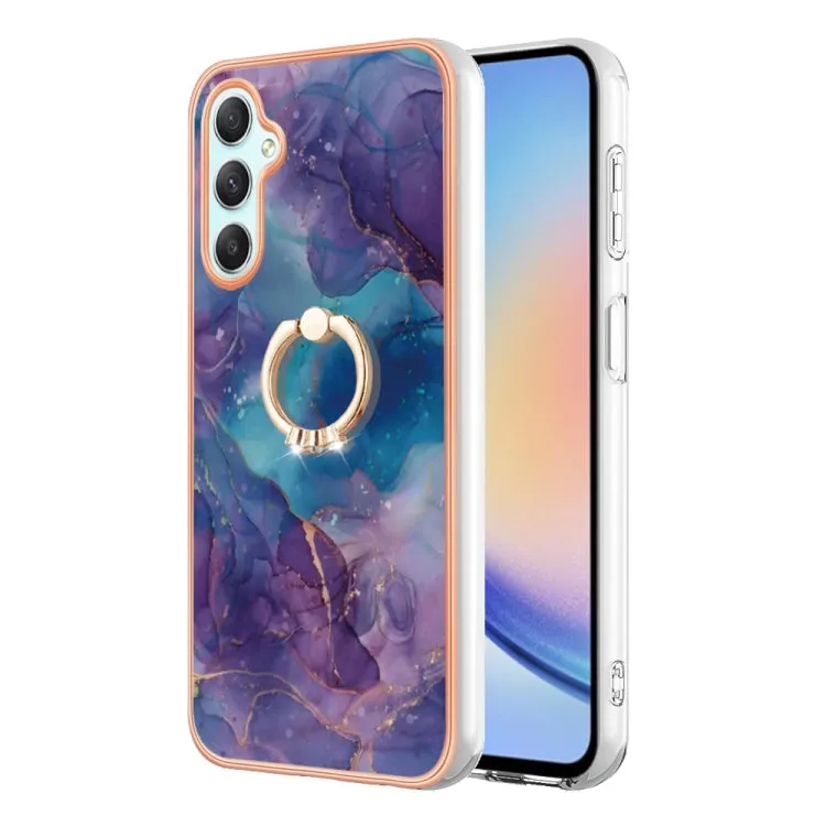 Marble Electroplated Dual-Sided IMD Phone Case with Ring Holder, Series 1