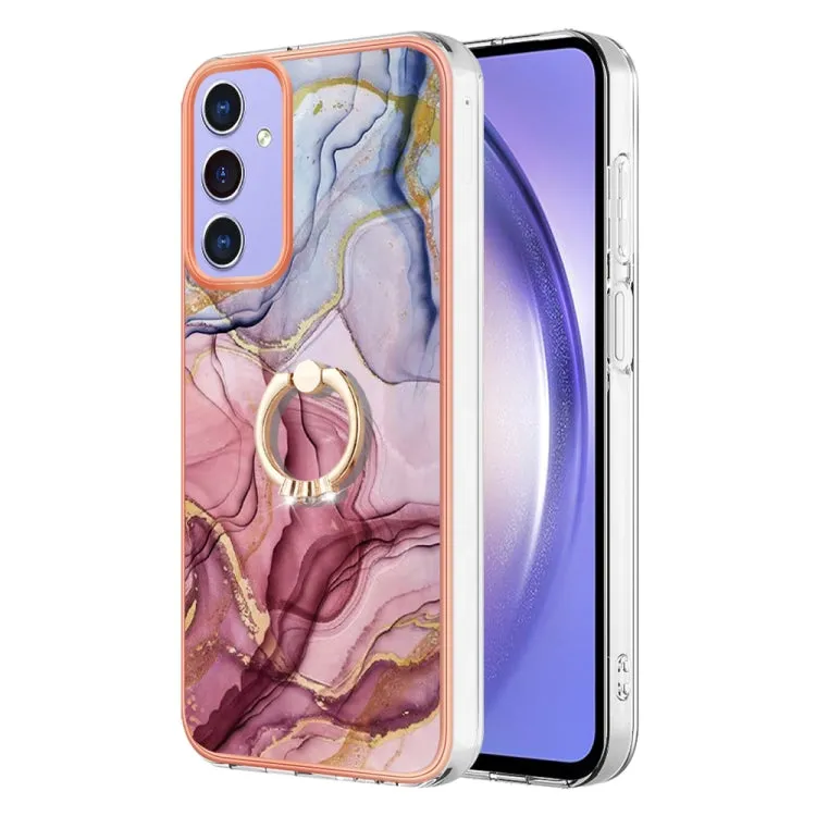 Marble Electroplated Dual-Sided IMD Phone Case with Ring Holder, Series 1