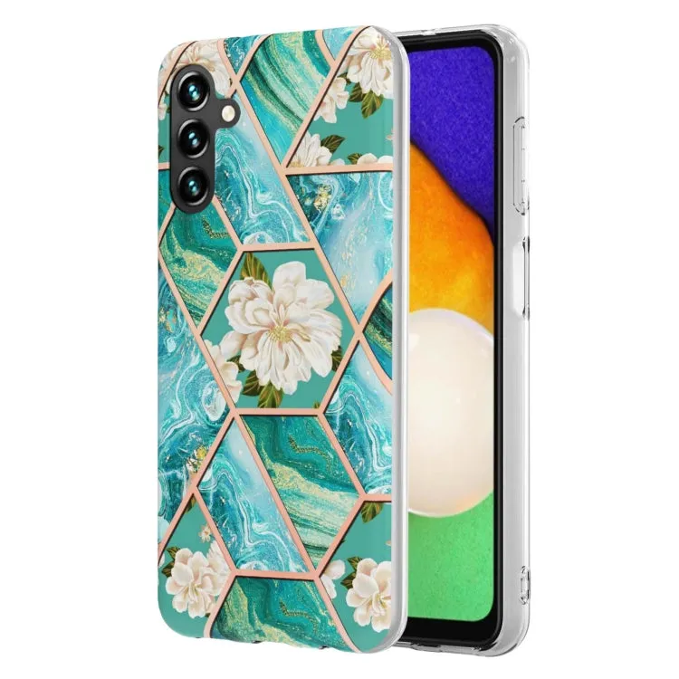 Marble Floral IMD TPU Protective Phone Case for Samsung Galaxy S24 Ultra 5G