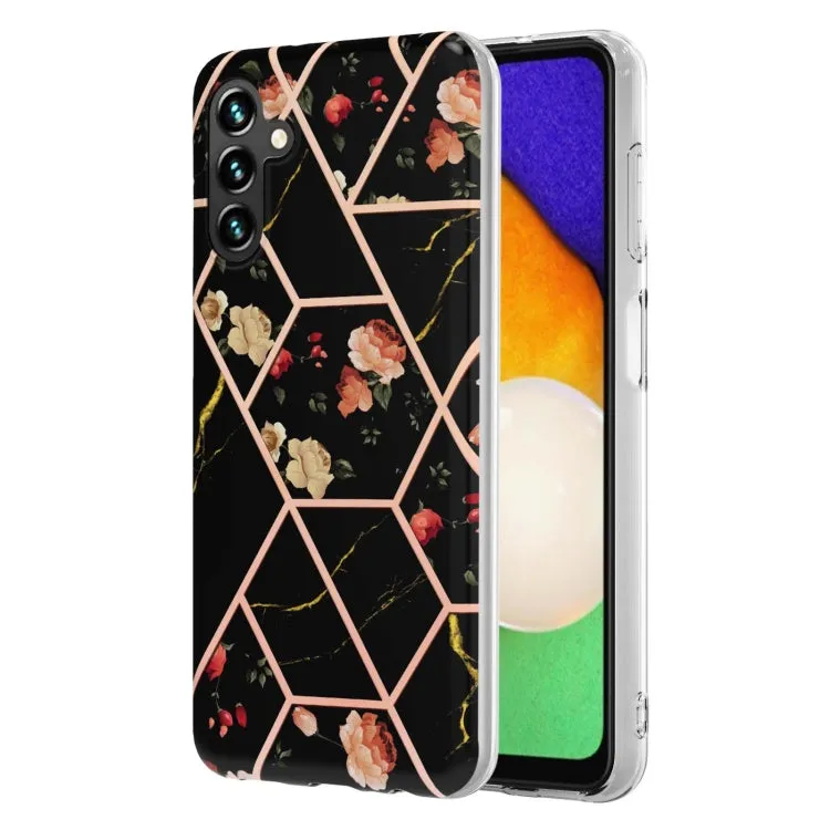Marble Floral IMD TPU Protective Phone Case for Samsung Galaxy S24 Ultra 5G