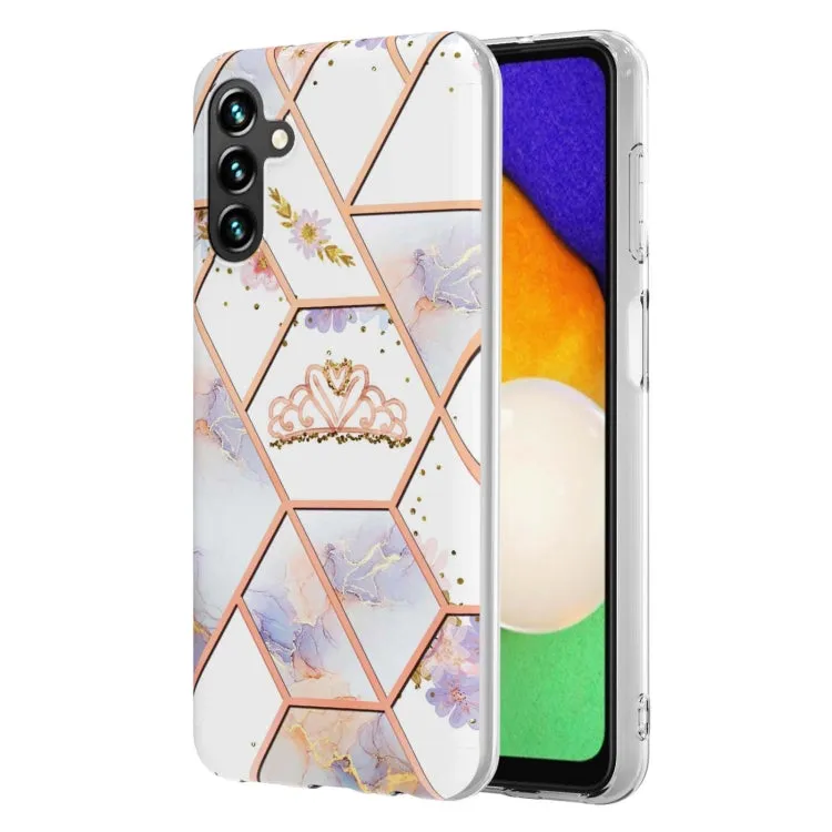 Marble Floral IMD TPU Protective Phone Case for Samsung Galaxy S24 Ultra 5G