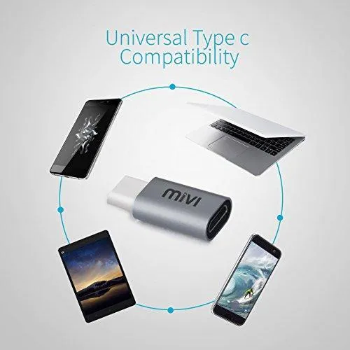 Mivi Type-C to Micro USB OTG adapter For Samsung Galaxy S8/S8Plus, Oneplus 5/3T/3, Xiaomi MI5, Google Pixel X/XL, Nexus 6P/5X, Letv le 1s,More Smartphones and other Type-C OTG supported Devices