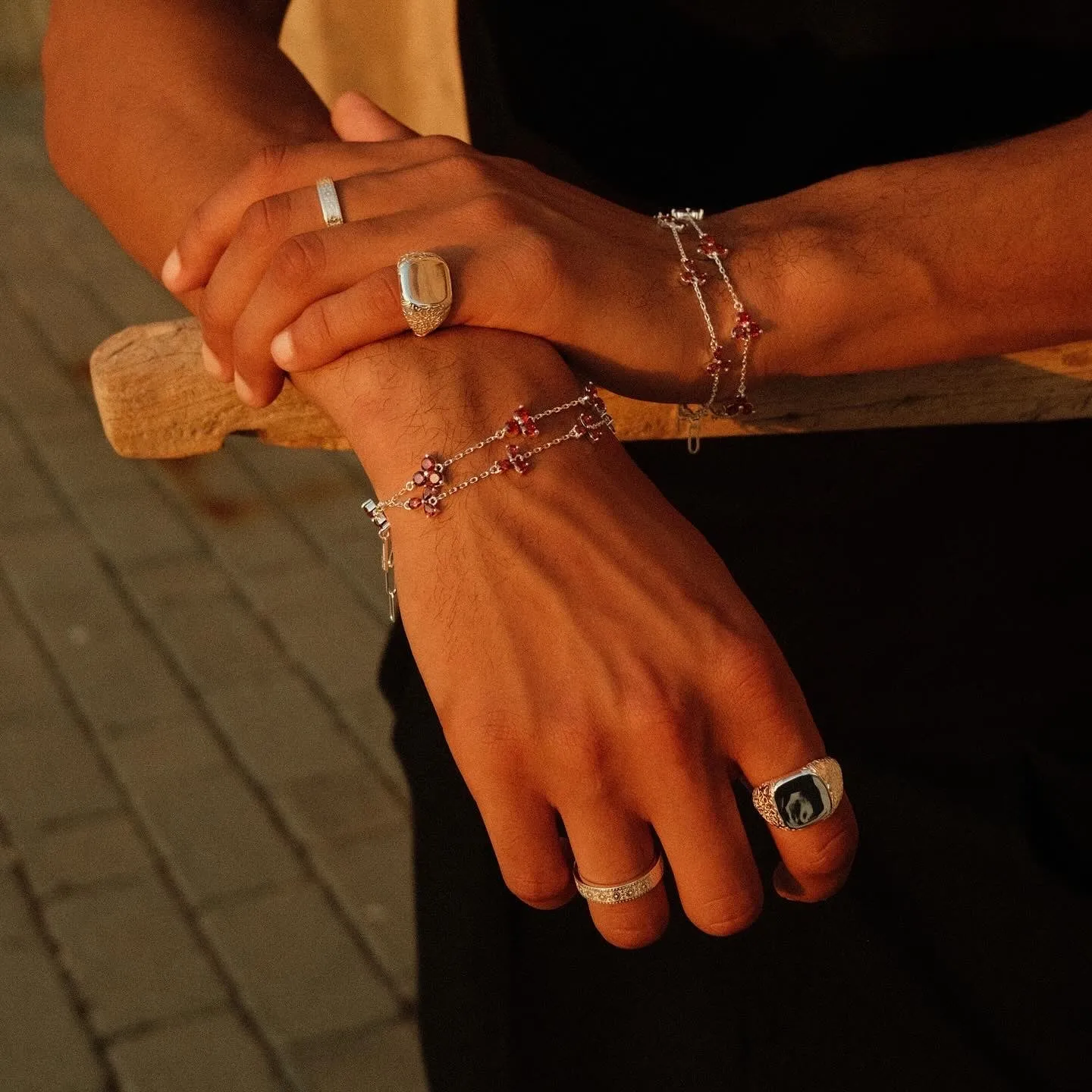 Mosaic Band - Silver
