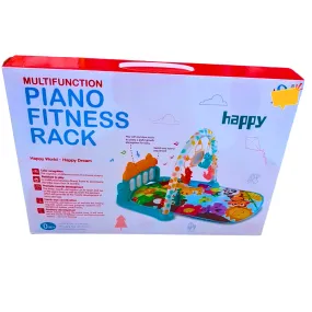 Multifunction Baby Piano Fitness Rack - Activity Gym with Music, Lights & Hanging Toys (0  Months)