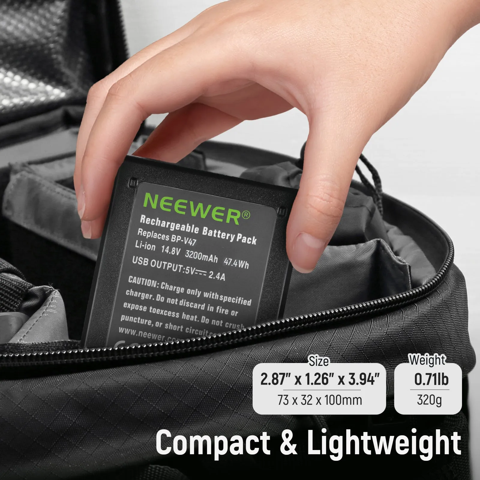 NEEWER 3200mAh V Mount/V Lock Rechargeable Battery