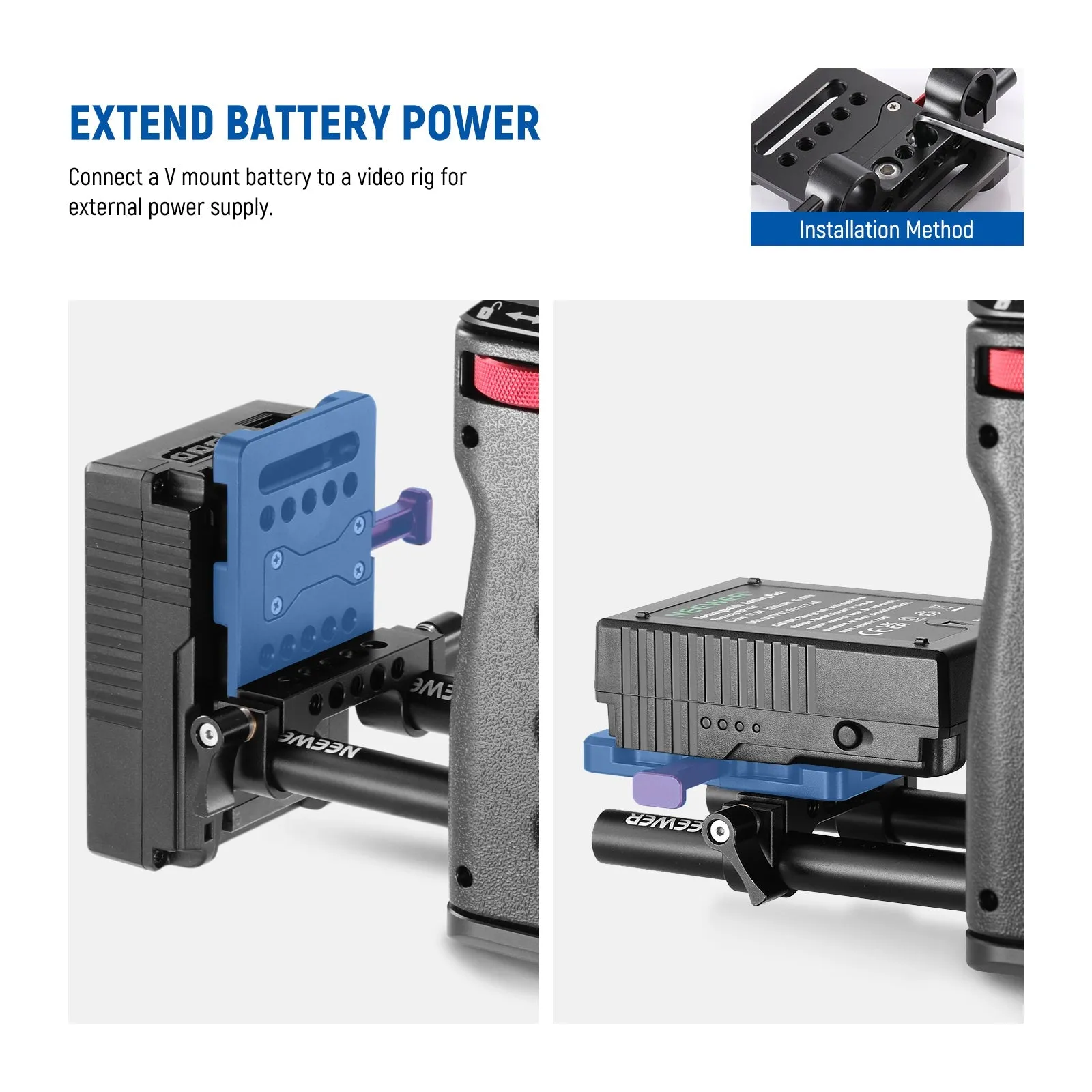 NEEWER PS001 Mini V Mount Battery Plate