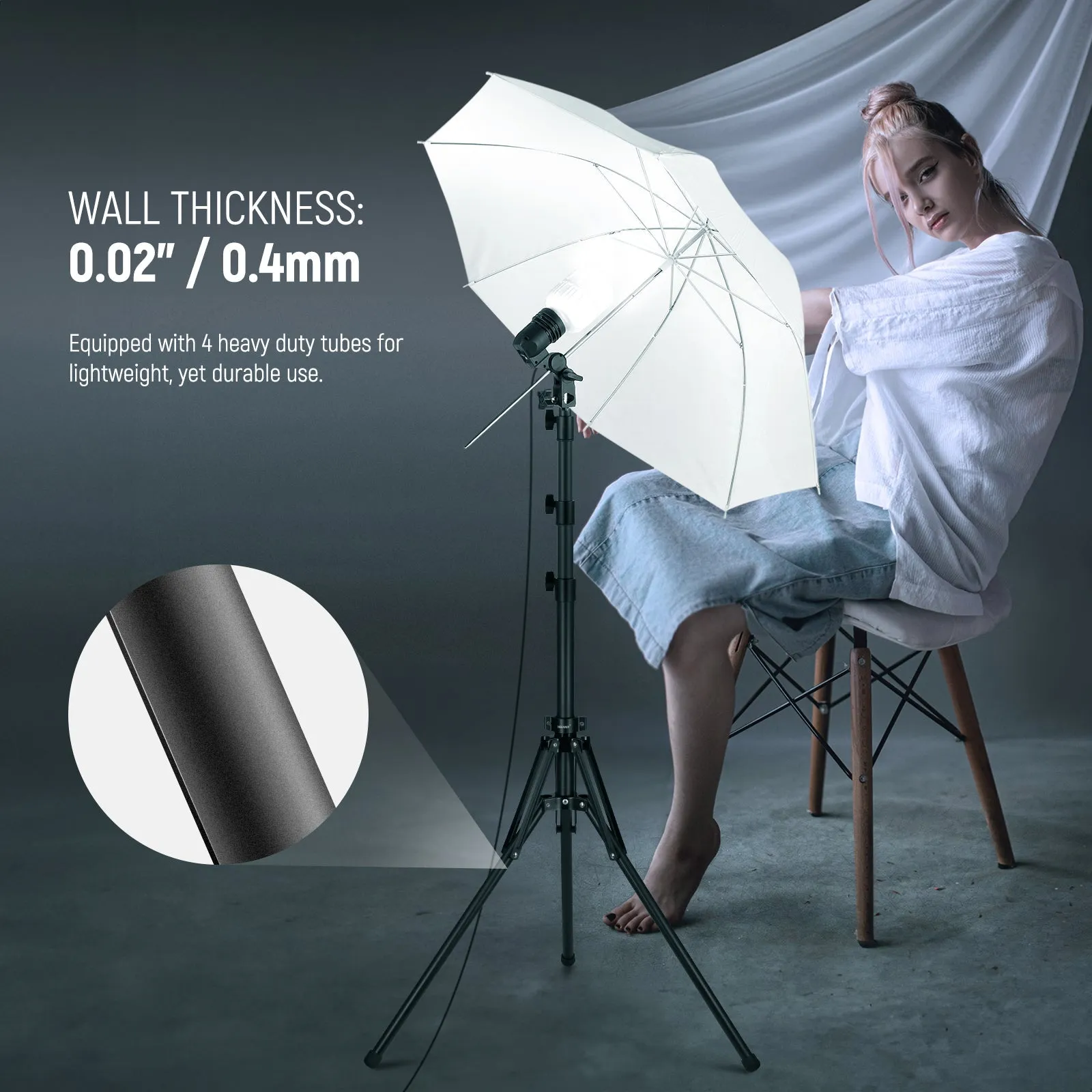 NEEWER ST178R All Metal Foldable Light Stand