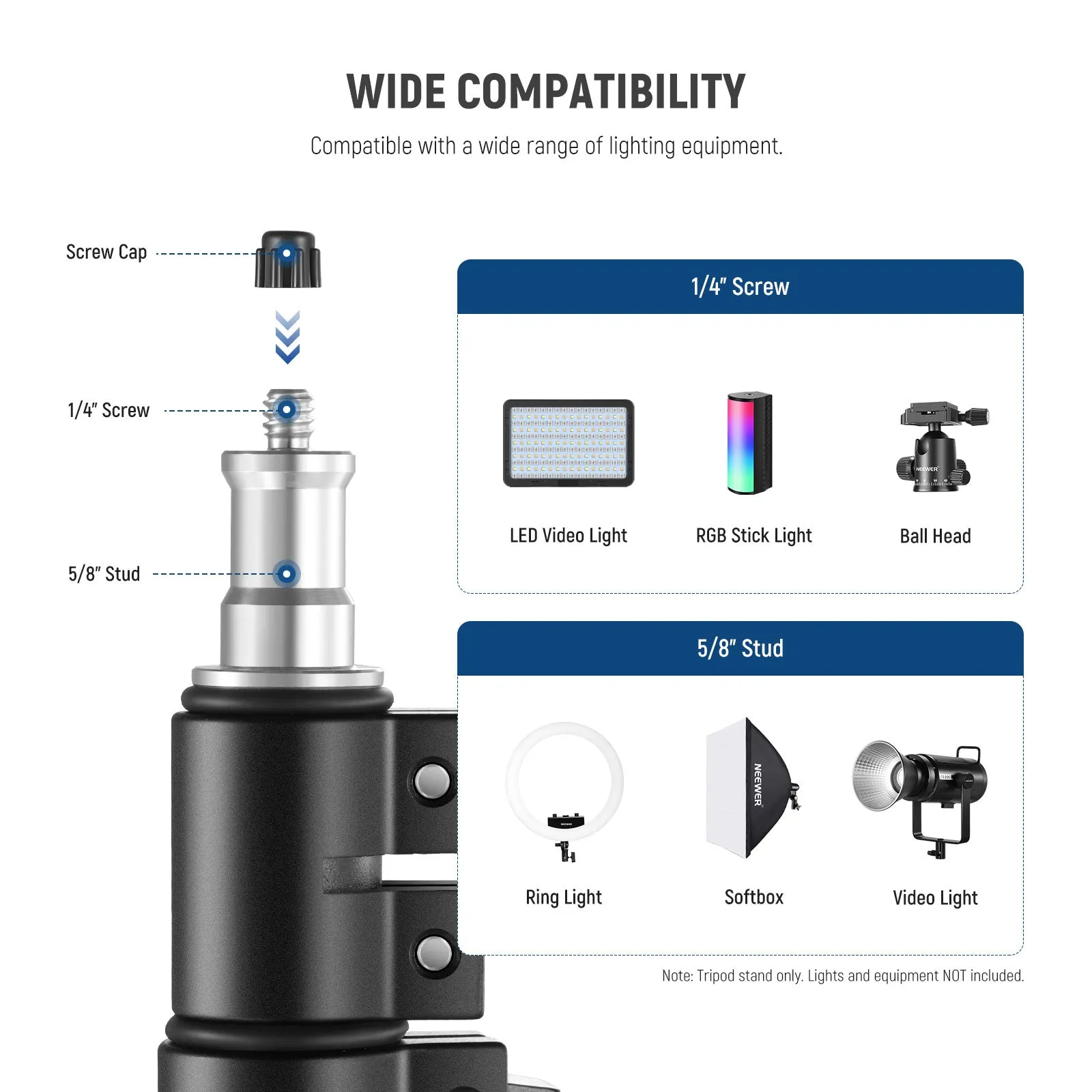 NEEWER ST178R All Metal Foldable Light Stand