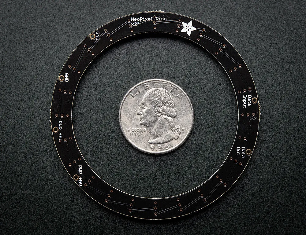 NeoPixel Ring - 24 x WS2812 5050 RGB LED with Integrated Drivers