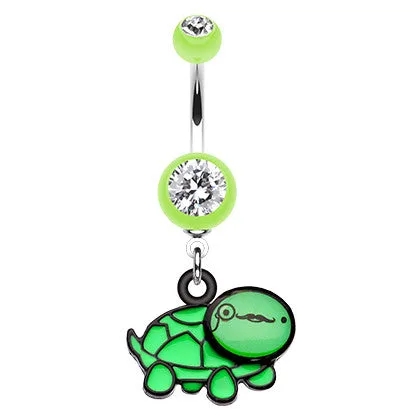 Nerdy Turtle Navel Ring