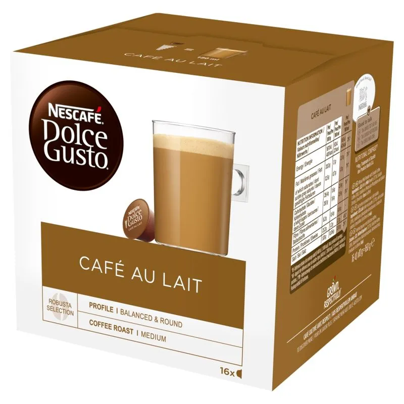 NESCAFÉ Dolce Gusto Café Au Lait coffee pods 16 Pack - Case of 3