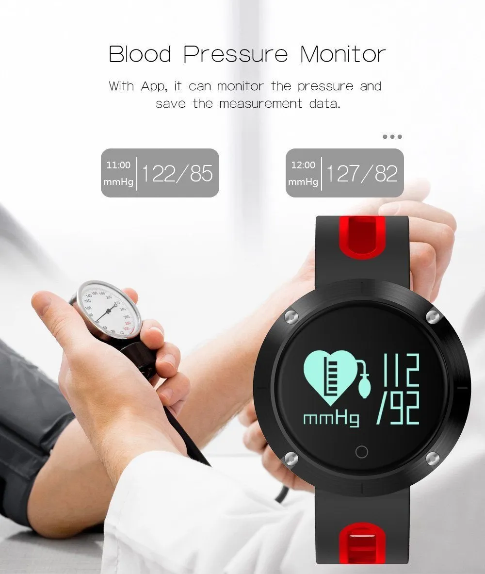 New Bluetooth Heart Rate Smart Wristband with Blood Pressure Monitor Fitness Tracker