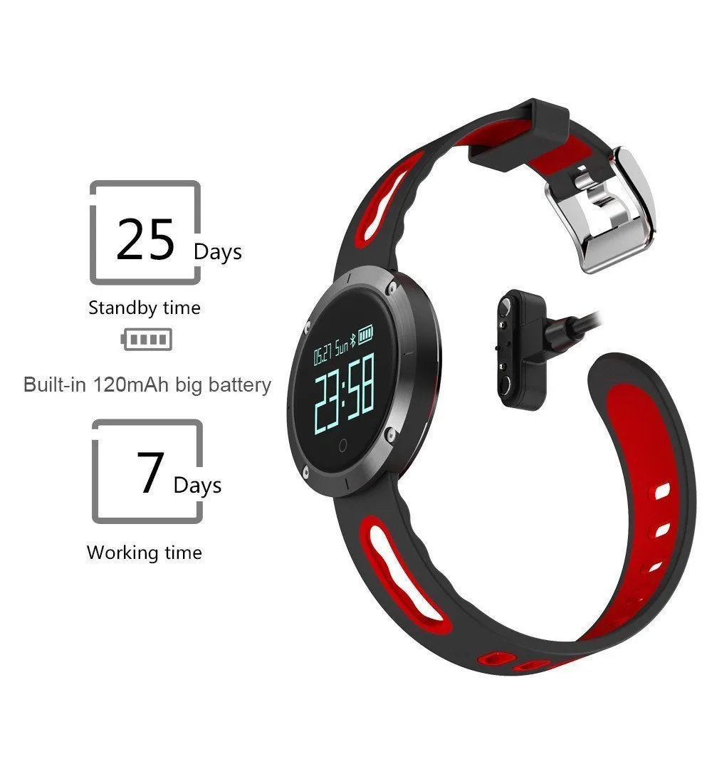 New Bluetooth Heart Rate Smart Wristband with Blood Pressure Monitor Fitness Tracker