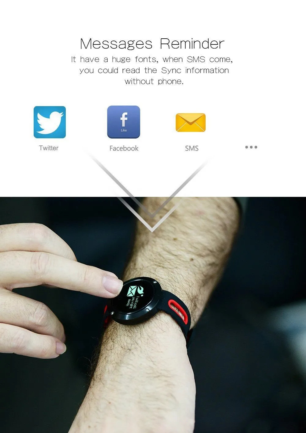 New Bluetooth Heart Rate Smart Wristband with Blood Pressure Monitor Fitness Tracker
