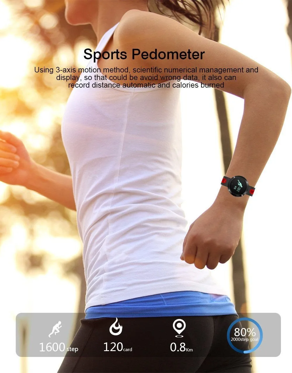 New Bluetooth Heart Rate Smart Wristband with Blood Pressure Monitor Fitness Tracker