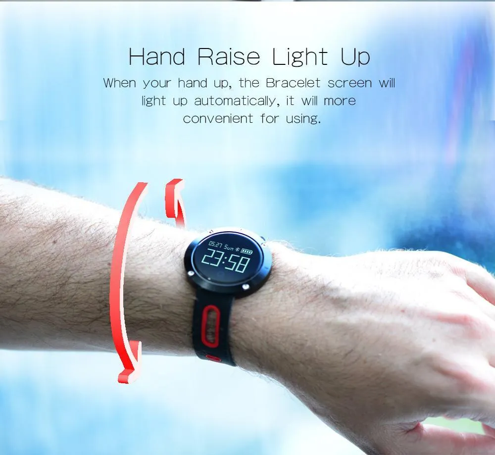 New Bluetooth Heart Rate Smart Wristband with Blood Pressure Monitor Fitness Tracker