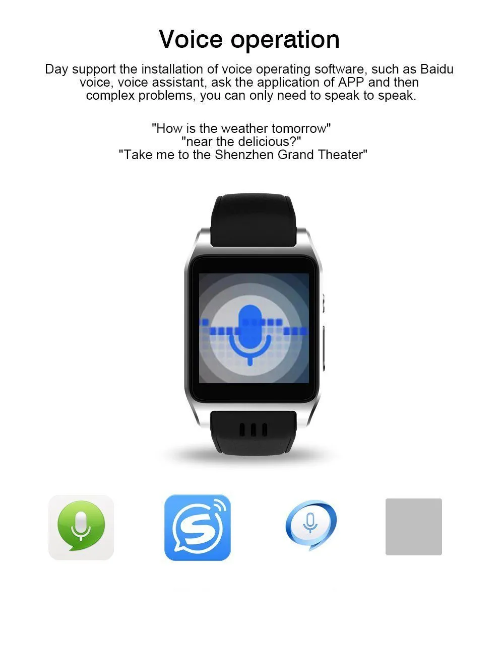 New Casual Bluetooth Smart Watch Android 4.4.2 Camera Support 3G Wifi Single Nano SIM Card