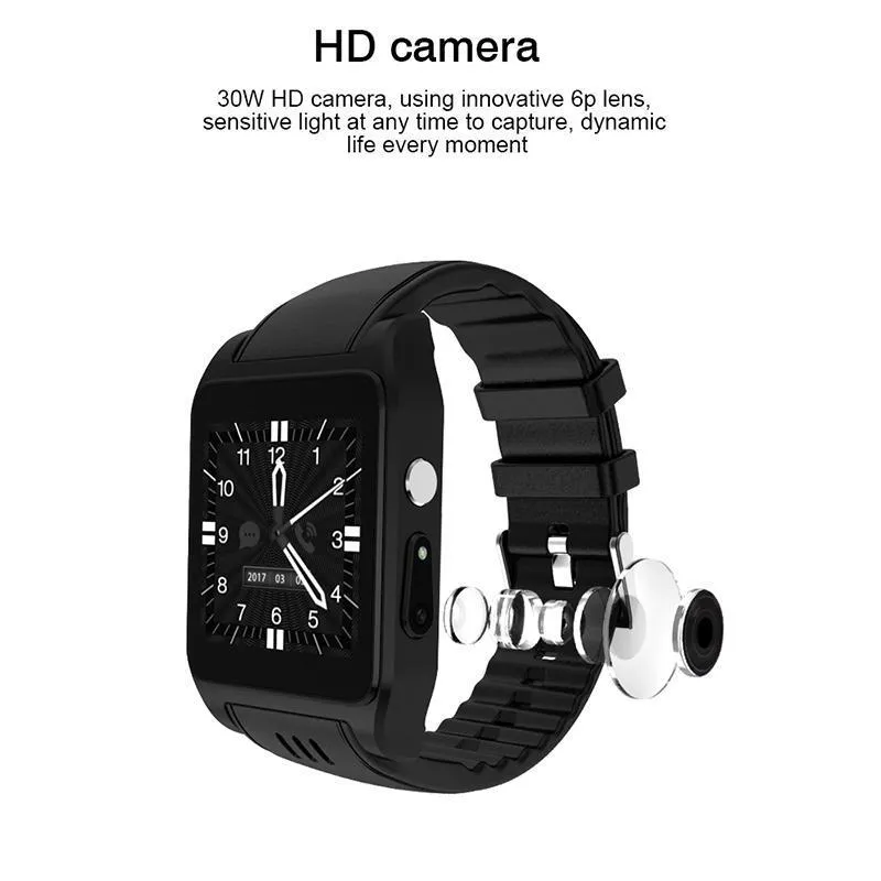 New Casual Bluetooth Smart Watch Android 4.4.2 Camera Support 3G Wifi Single Nano SIM Card