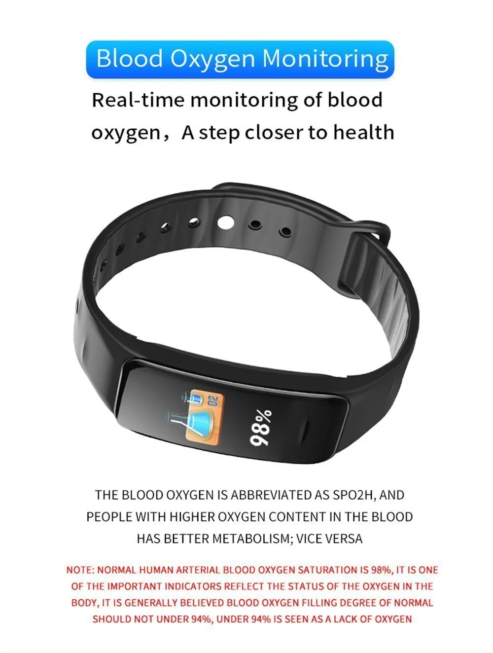 New Colour IPS Screen Smart Band wrist Bracelet Wristband Heart Rate Monitor Waterproof Bluetooth Smartband for IOS Android Windows