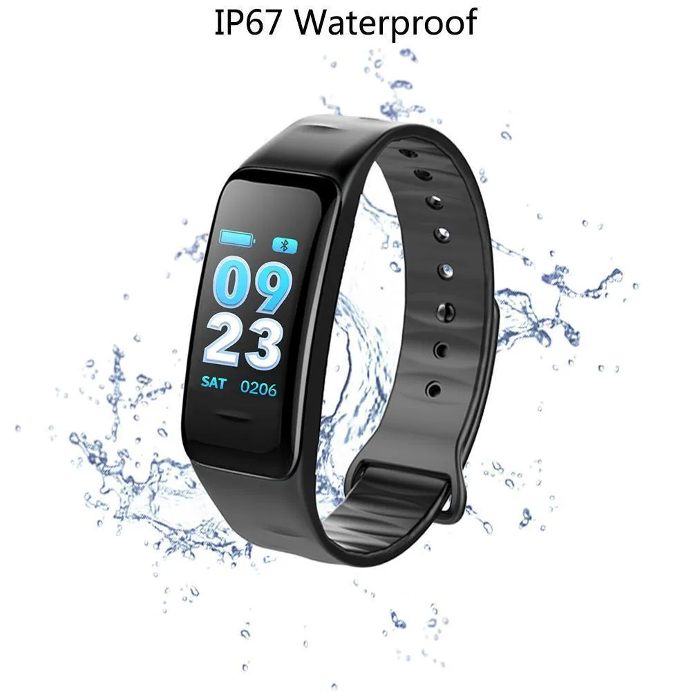 New Colour IPS Screen Smart Band wrist Bracelet Wristband Heart Rate Monitor Waterproof Bluetooth Smartband for IOS Android Windows