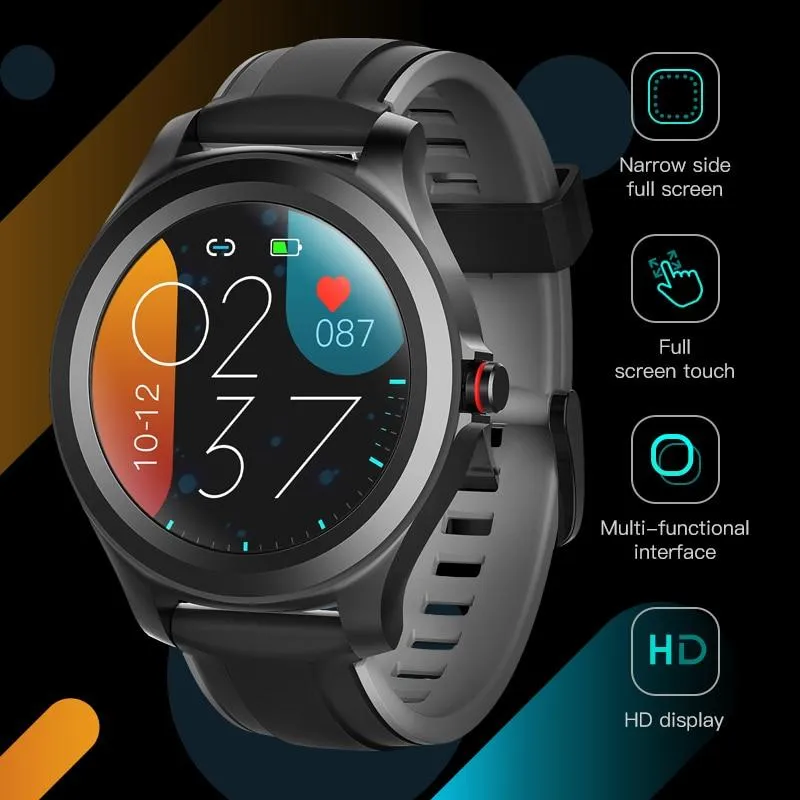 New HD Full Touch Screen IP67 Waterproof Heart Rate Fitness Tracker Digital Wrist Smartwatch