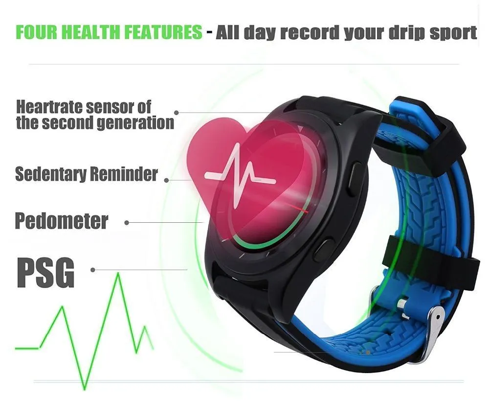 New HD IPS Sport Alloy Smart Watch with Tracker Call Running Heart Rate Monitor for Android IOS