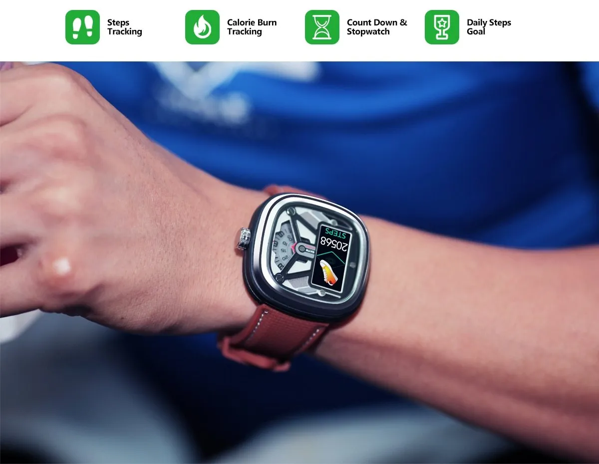 New Heart Rate Fitness Tracker 50M Waterproof Sleep Monitor Smartwatch For Android iPhones