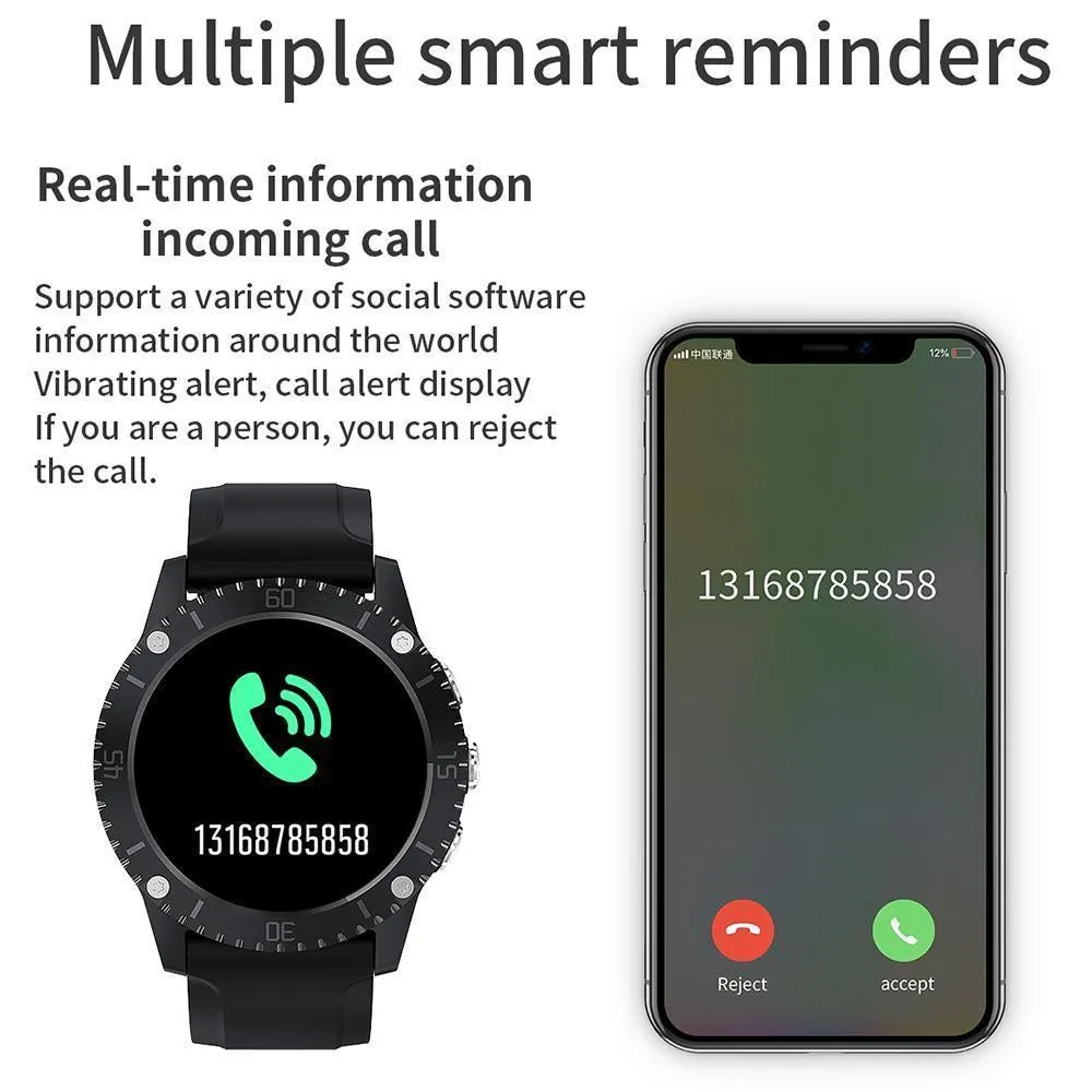 New Heart Rate Fitness Tracker Outdoor Sport Smartwatch For iPhone Android Xiaomi
