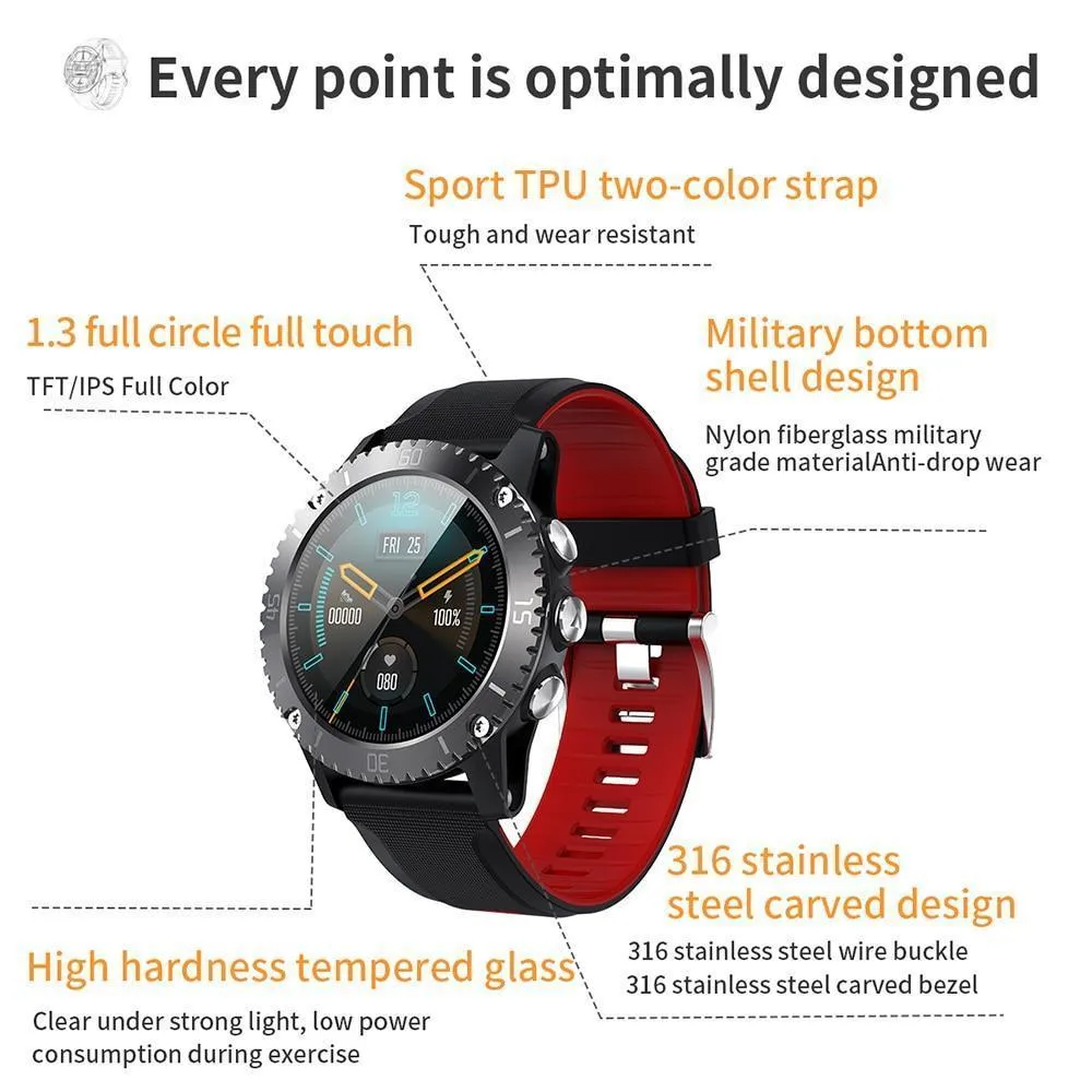 New Heart Rate Fitness Tracker Outdoor Sport Smartwatch For iPhone Android Xiaomi