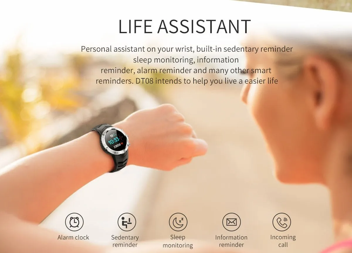 New Heart Rate Monitor Multi-Sport Mode Fitness Tracker Waterproof Smartwatch For iPhone Android