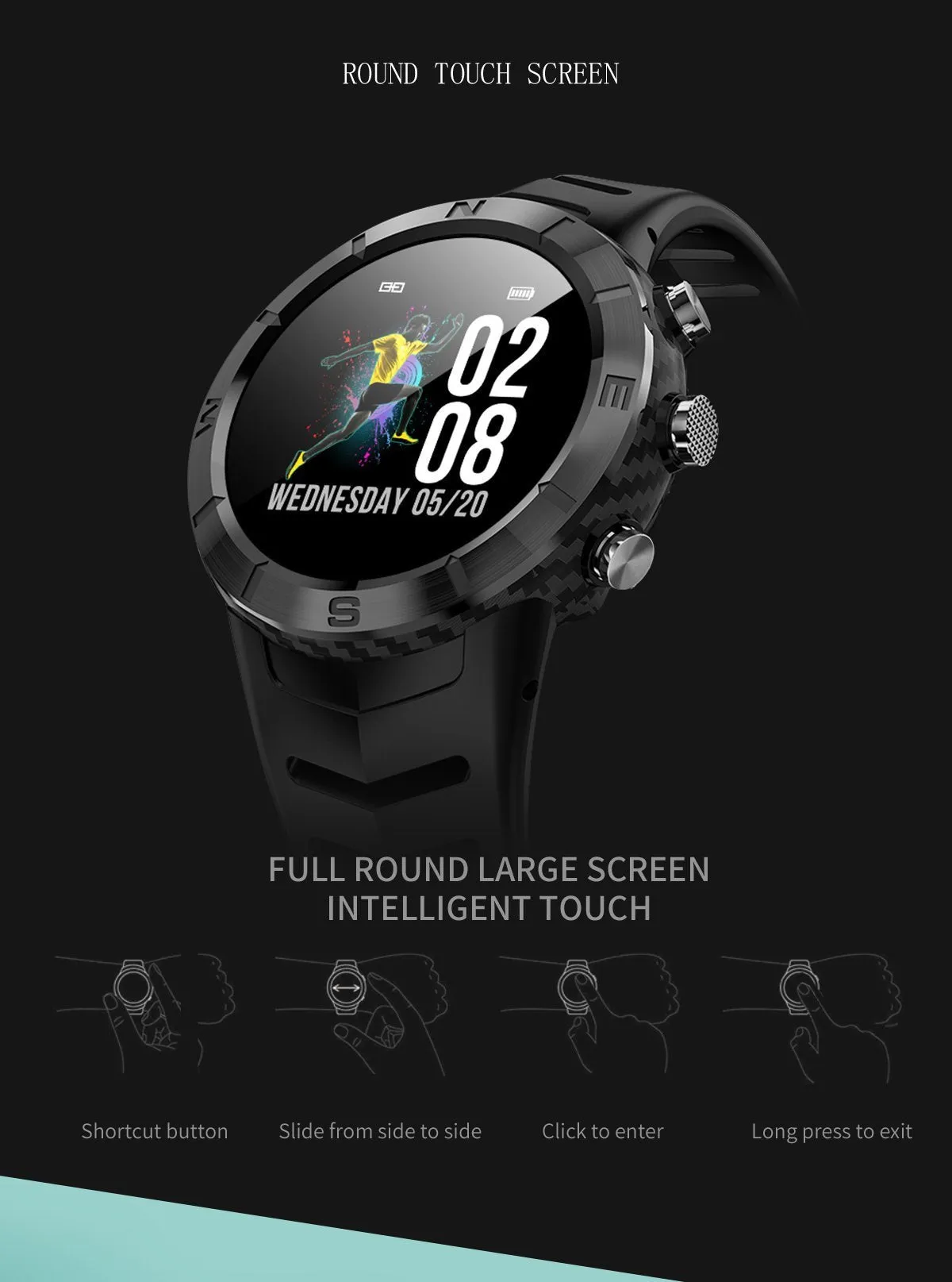 New Heart Rate Monitor Multi-Sport Mode Fitness Tracker Waterproof Smartwatch For iPhone Android