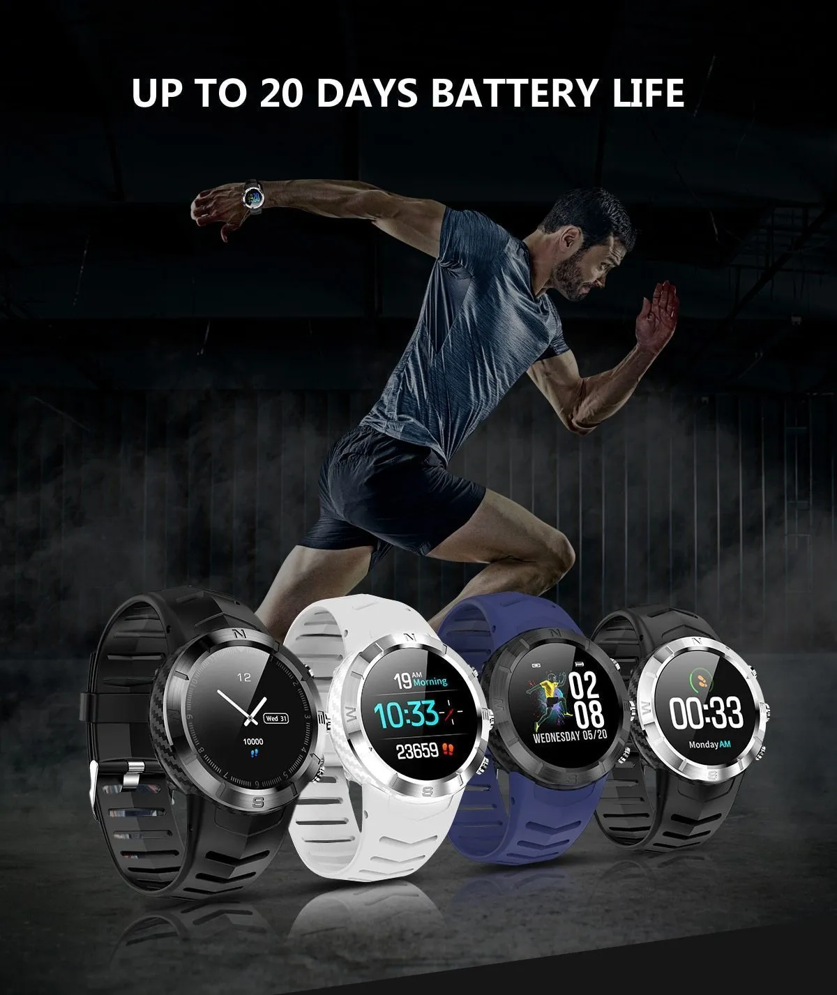 New Heart Rate Monitor Multi-Sport Mode Fitness Tracker Waterproof Smartwatch For iPhone Android