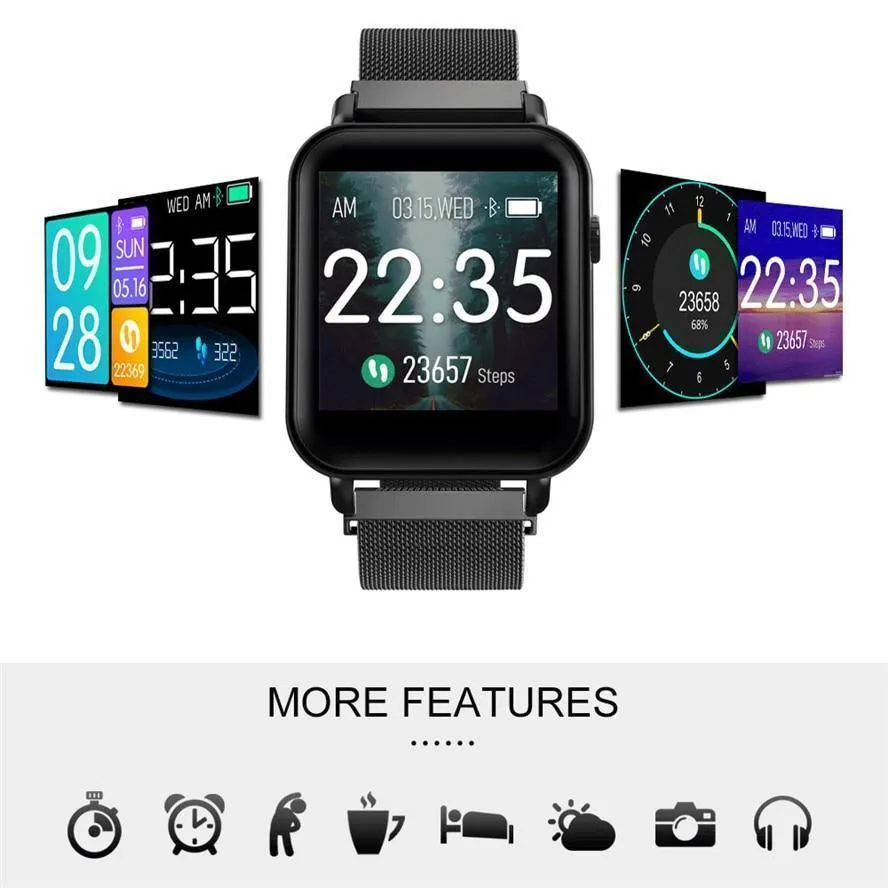 New IP67 Waterproof Slim Smart Watch Heart Rate Blood Pressure Oxygen Monitor Fitness Tracker For iOS Android