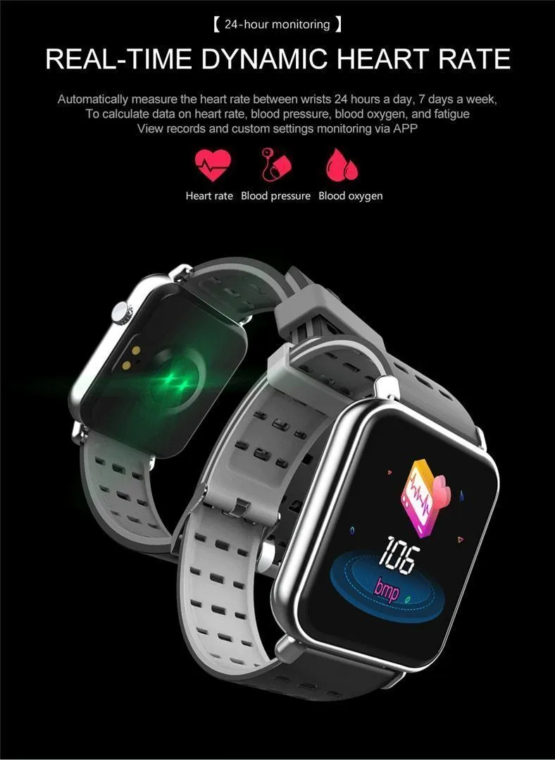 New IP67 Waterproof Slim Smart Watch Heart Rate Blood Pressure Oxygen Monitor Fitness Tracker For iOS Android