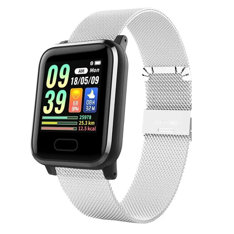 New IP67 Waterproof Smart Watch Heart Rate Blood Pressure Oxygen Sleep Smart Bracelet Fitness Tracker For iOS Android