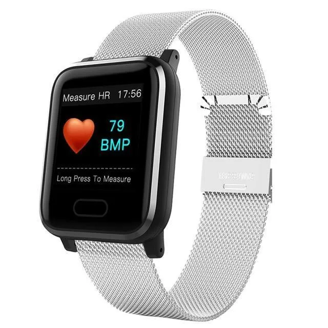 New IP67 Waterproof Smart Watch Heart Rate Blood Pressure Oxygen Sleep Smart Bracelet Fitness Tracker For iOS Android