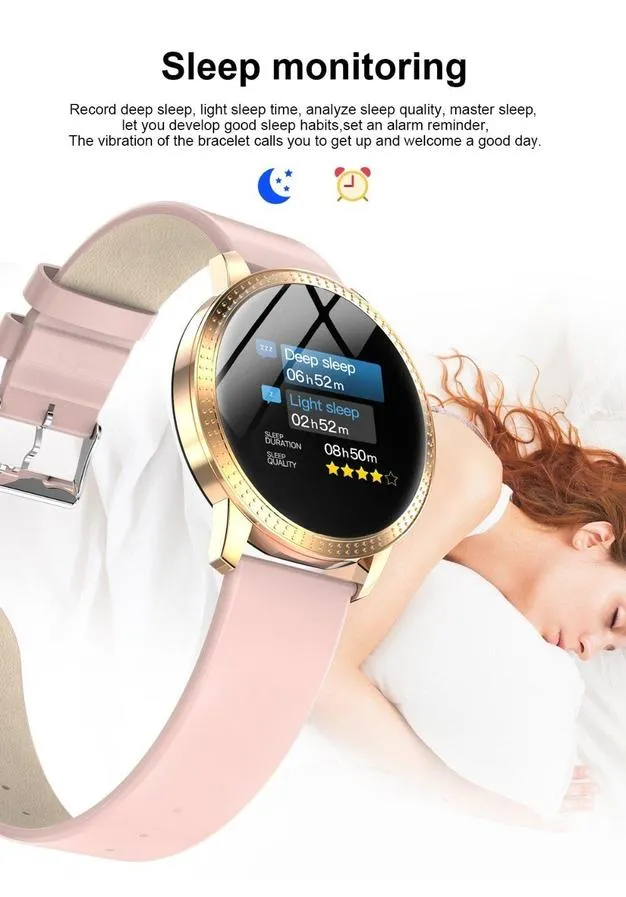 New Luxury Women's Smart Watch Heart Rate Blood Pressure Monitor Smartwatch Fitness Tracker For Android IOS